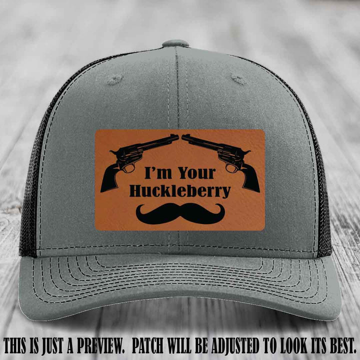 I'm Your Huckleberry Rawhide to Black Patch on Heather Grey to Black Hat Richardson 112 Hat