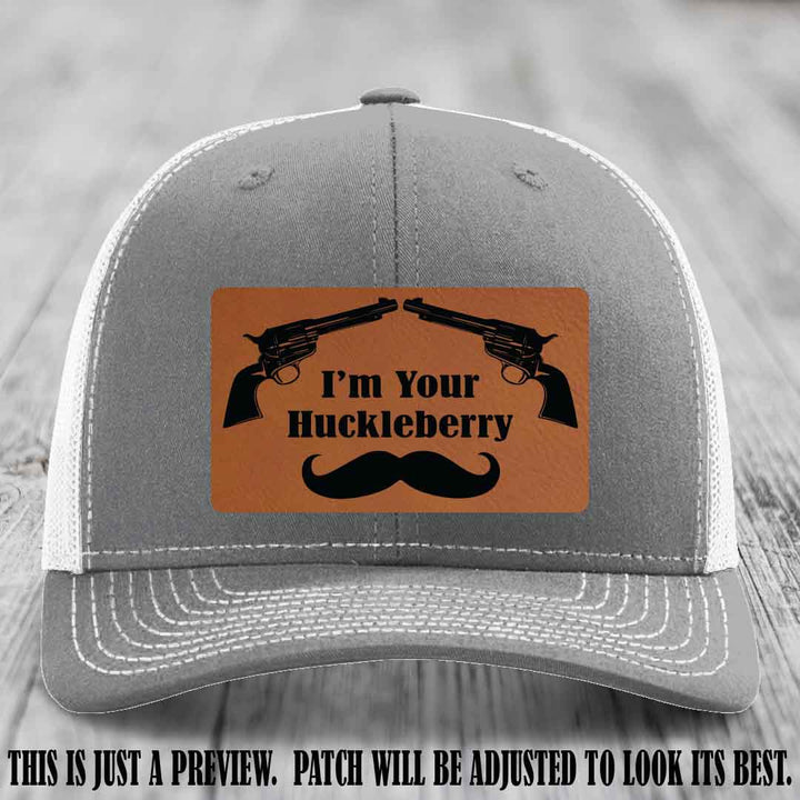 I'm Your Huckleberry Rawhide to Black Patch on Heather Grey to White Hat Richardson 112 Hat