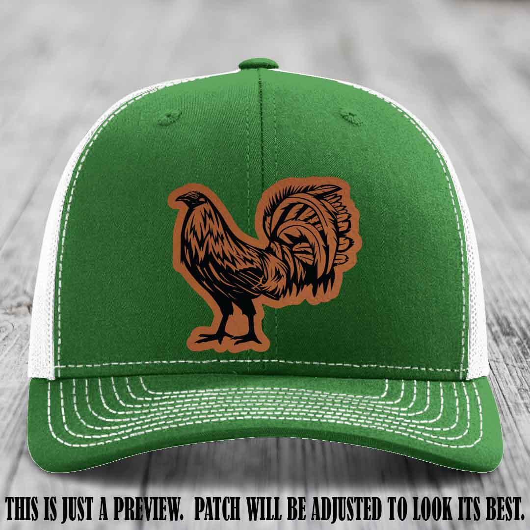 Rooster Rebel Rawhide to Black Patch on Kelly to White Hat Richardson 112 Hat