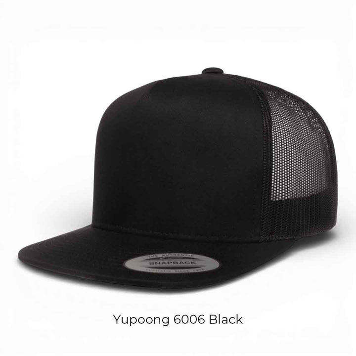 Custom Leather Patch Hats - Yupoong 6006