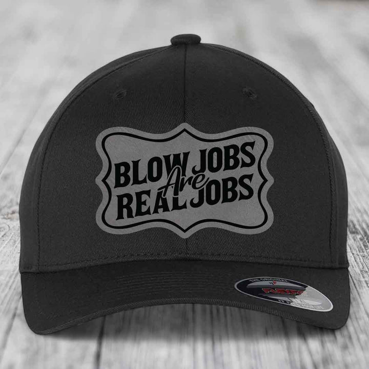 Black baseball cap with &