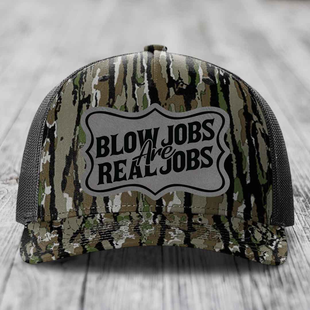 Camouflage trucker hat with &