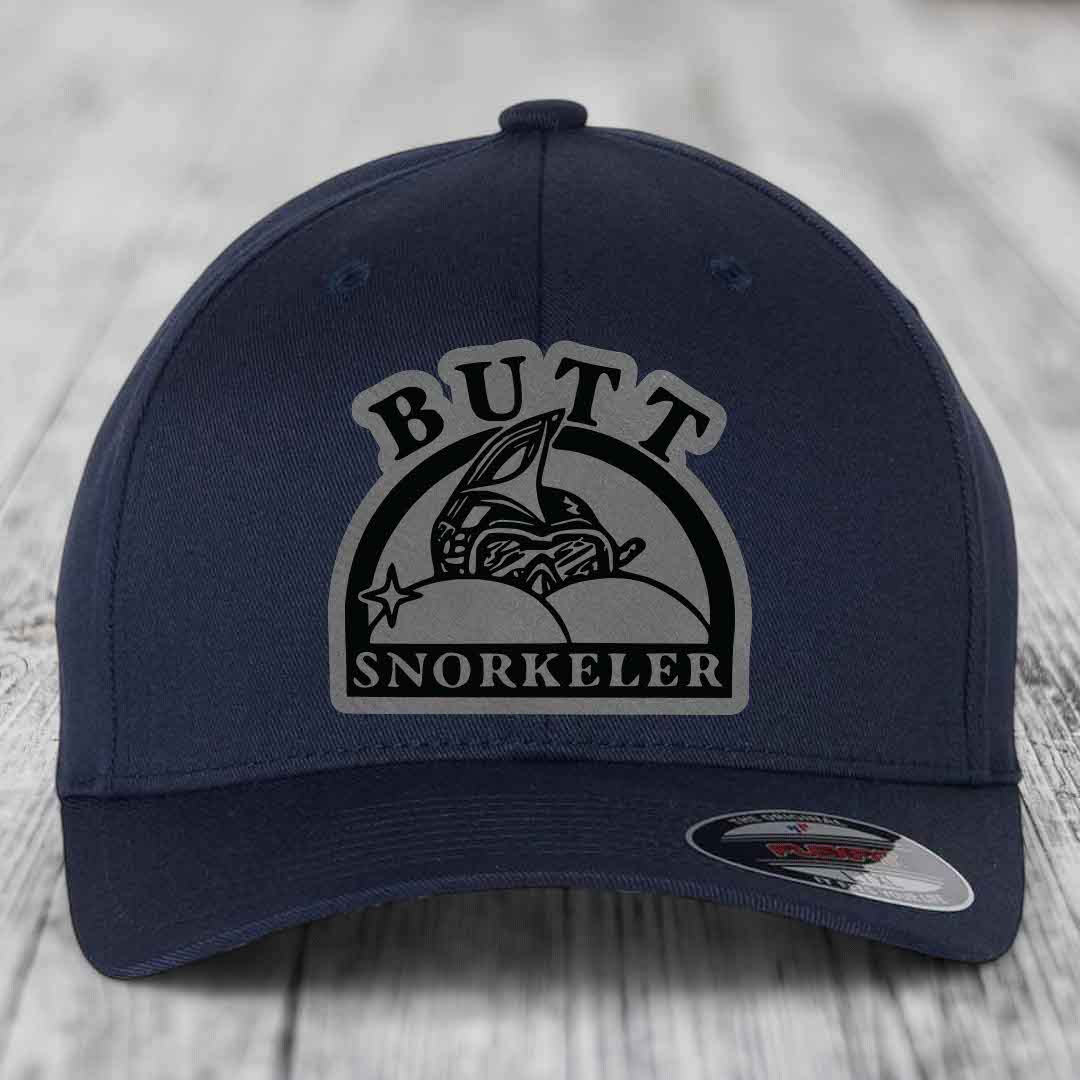 Dark blue baseball cap with &