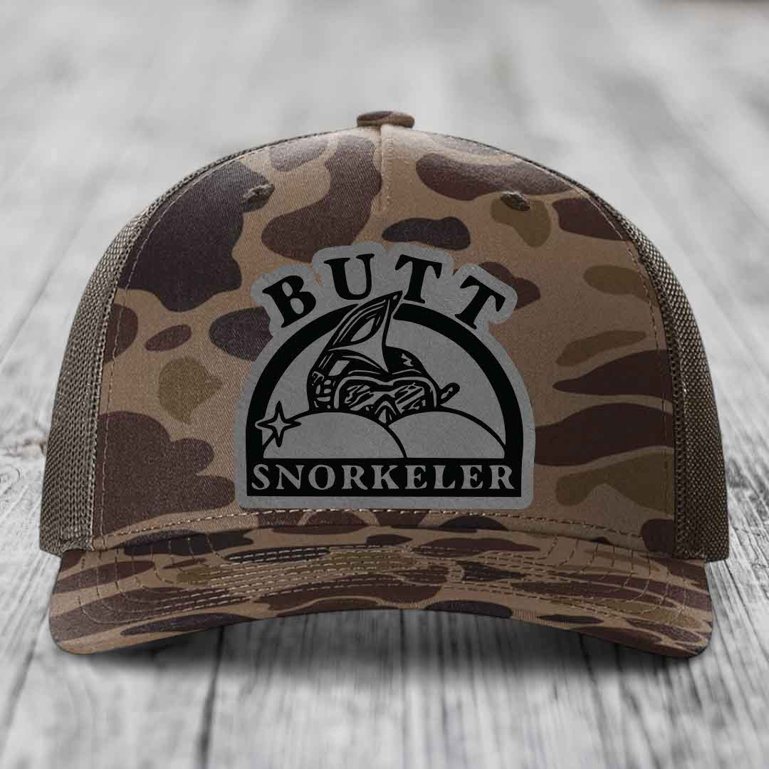 Camouflage trucker hat with &