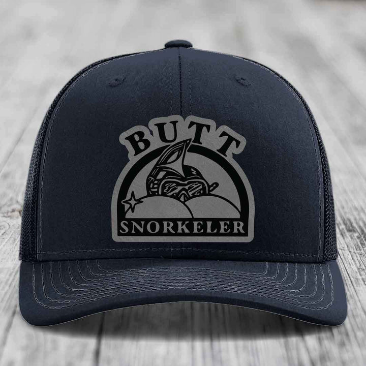 Black trucker hat with grey &