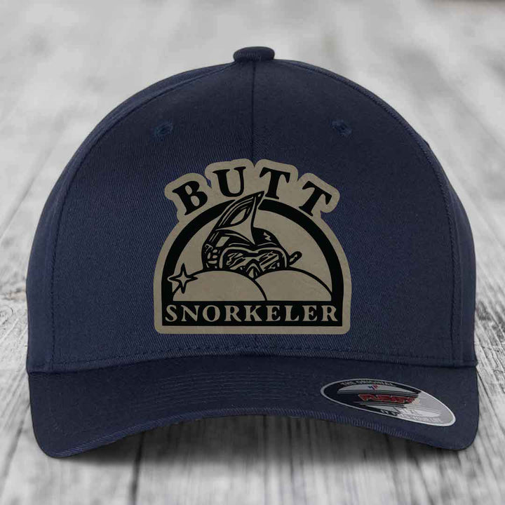 Dark blue baseball cap with &
