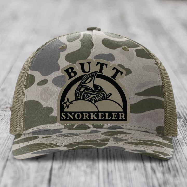 Camouflage trucker hat with &