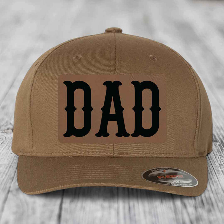 Tan baseball cap with black &