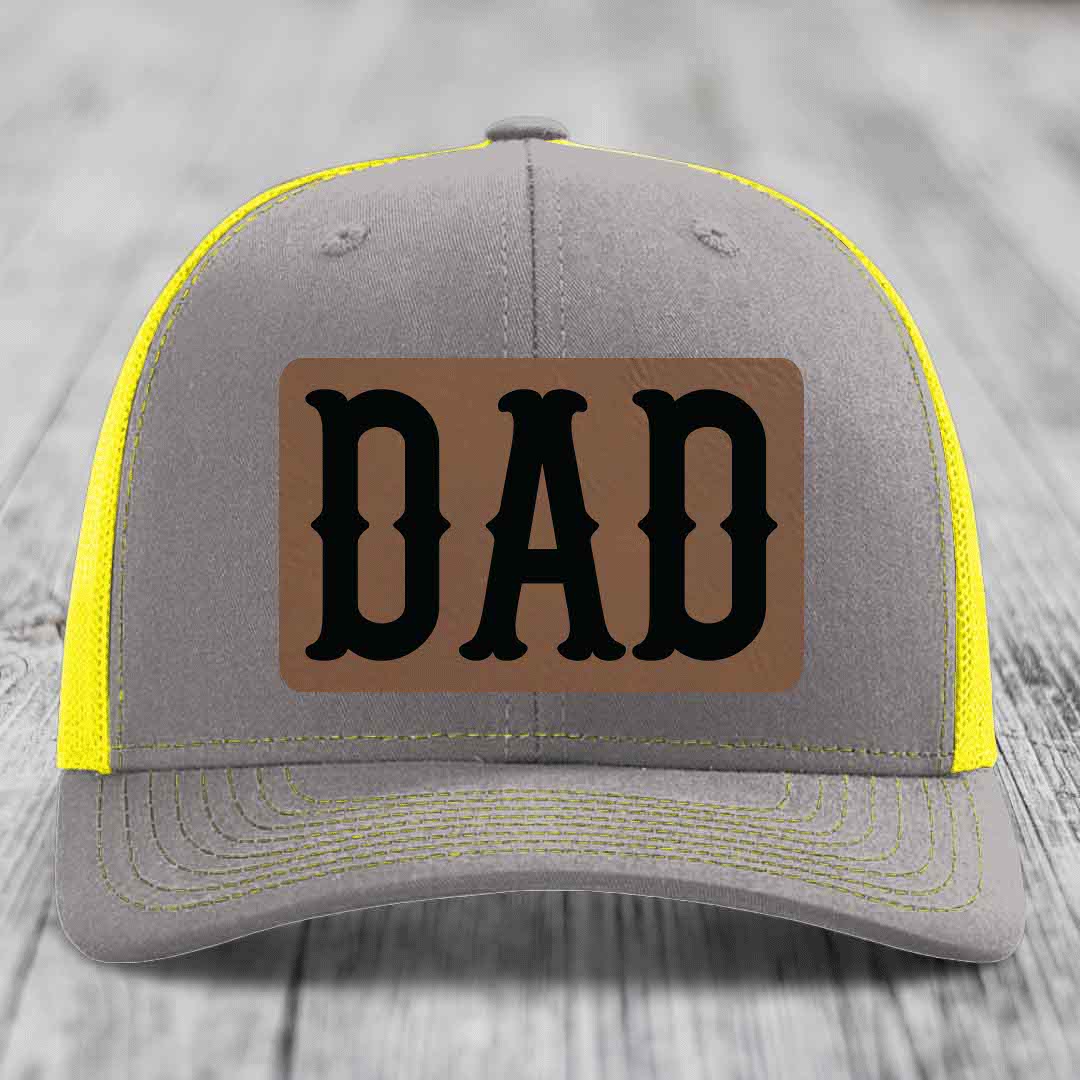 Brown trucker hat with black &