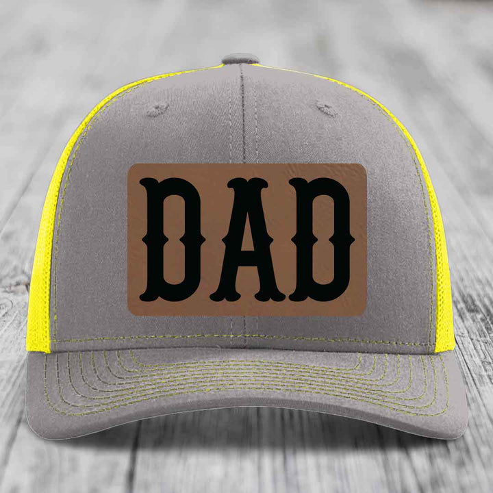 Brown trucker hat with black &