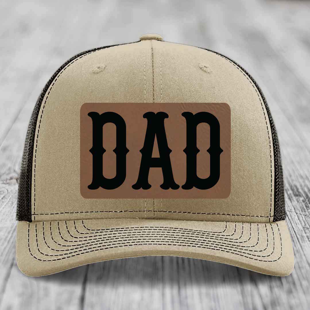 Tan trucker hat with black &