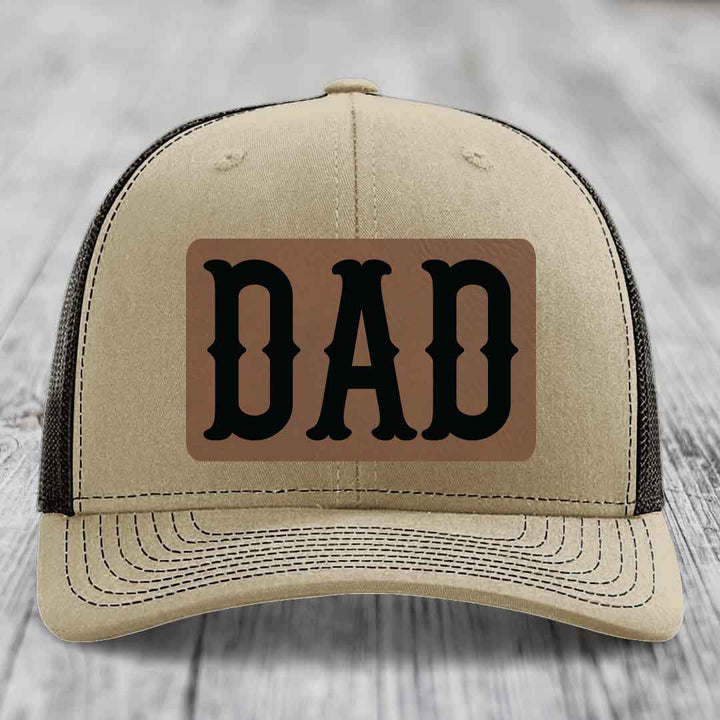 Tan trucker hat with black &