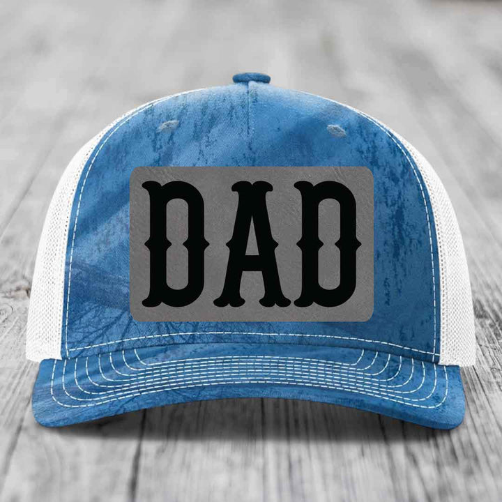 Camouflage trucker hat with black &