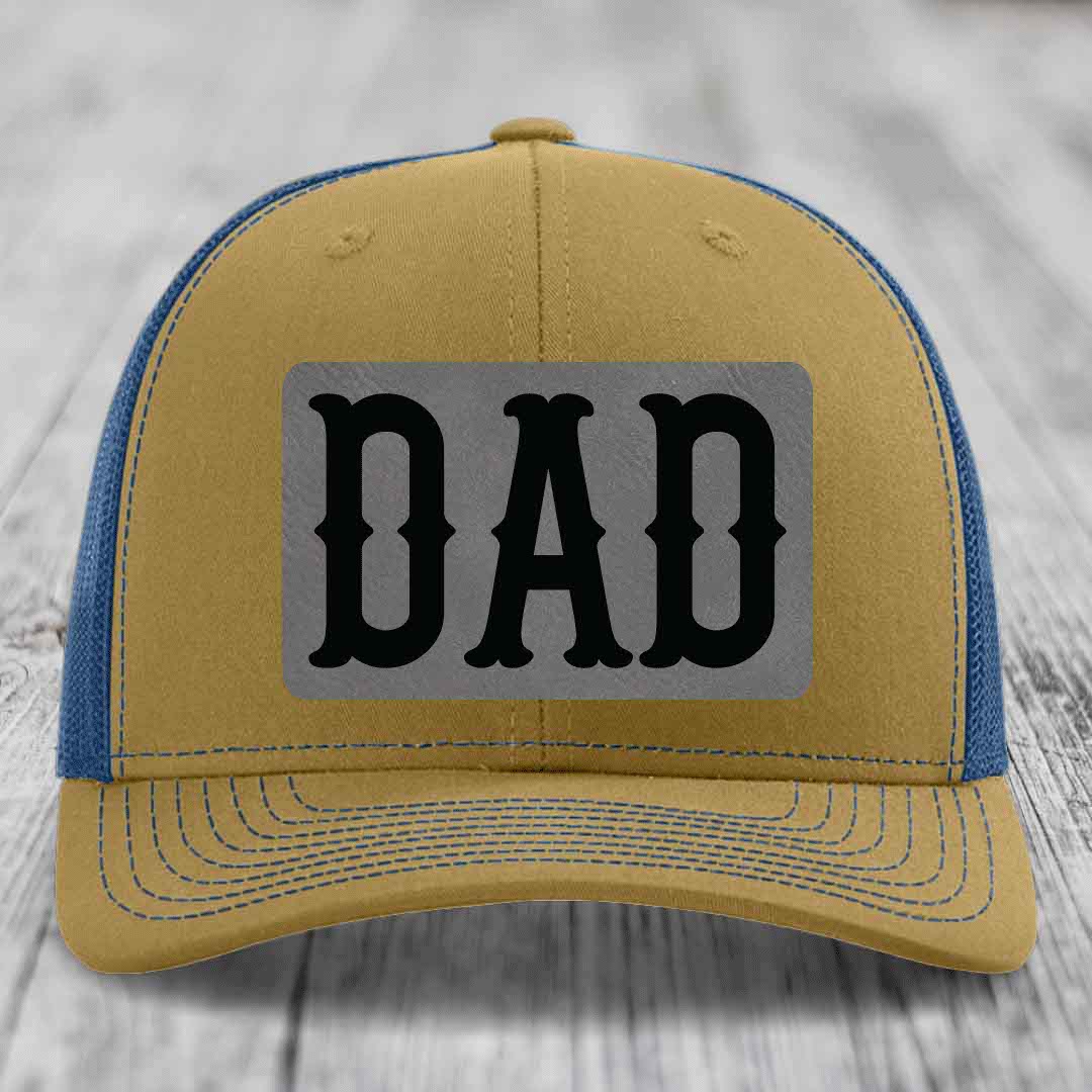 Black trucker hat with &