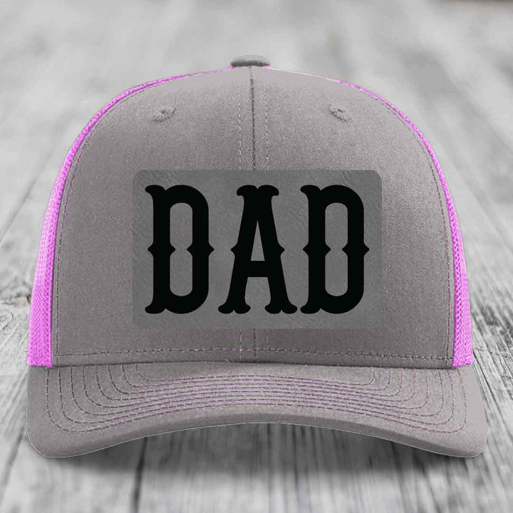 Grey trucker hat with black &