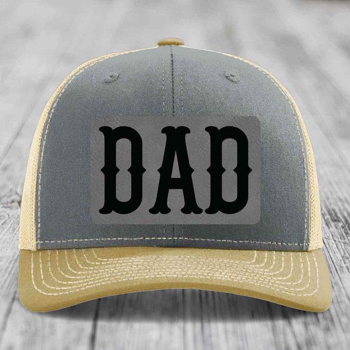 Grey trucker hat with black &