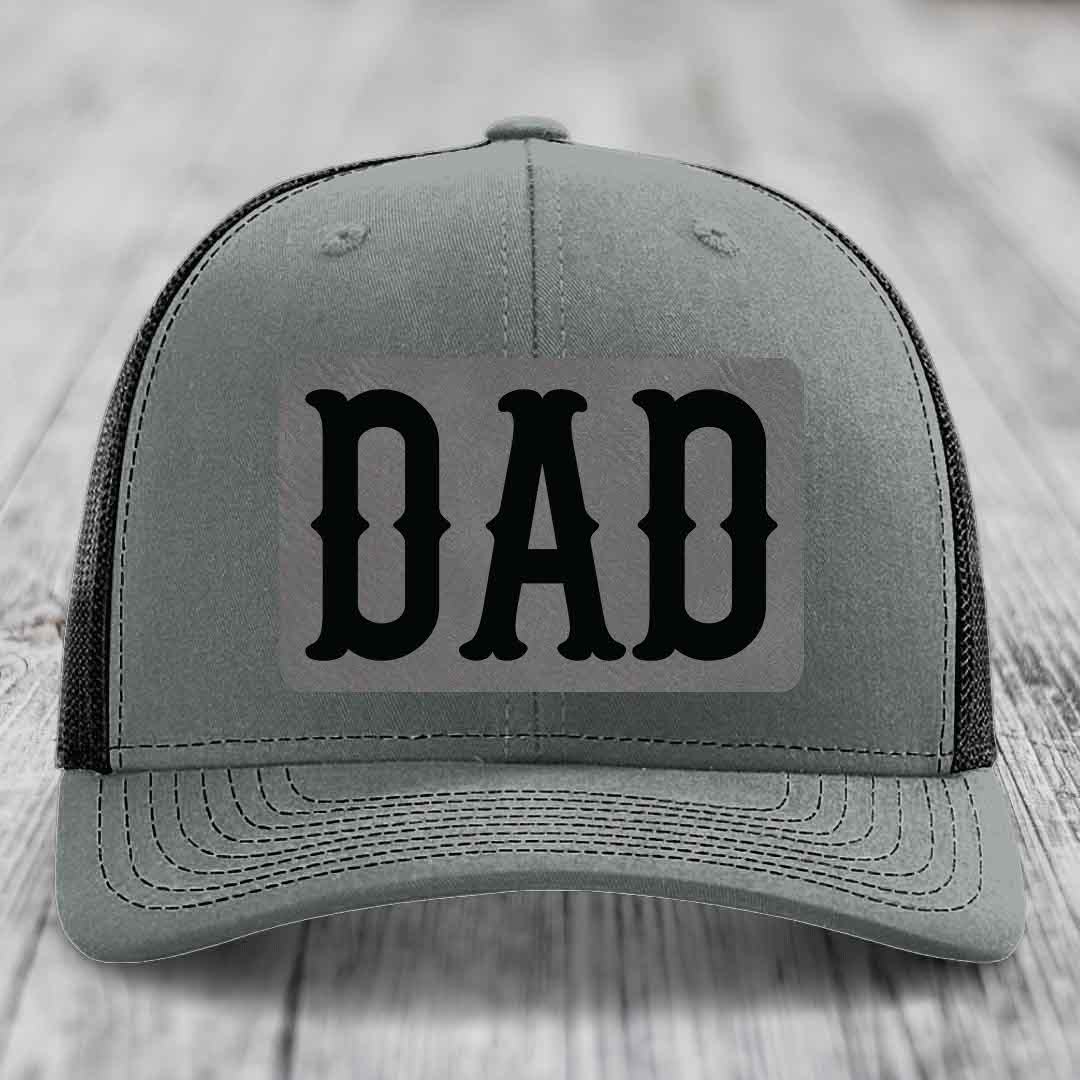 Grey trucker hat with black &