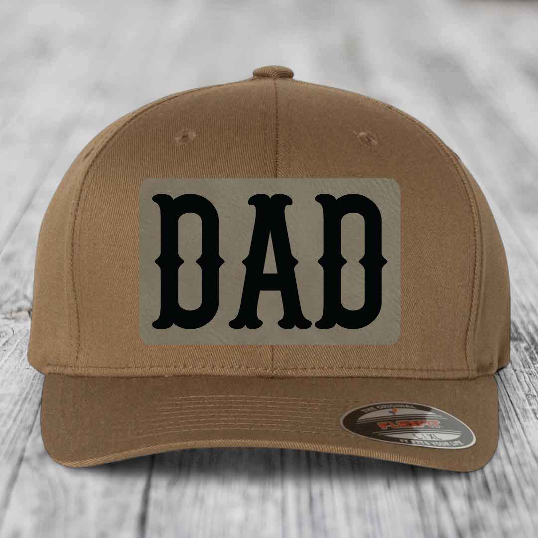 Tan baseball cap with black &