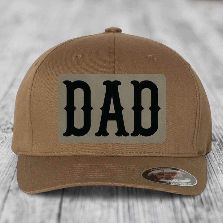 Tan baseball cap with black &