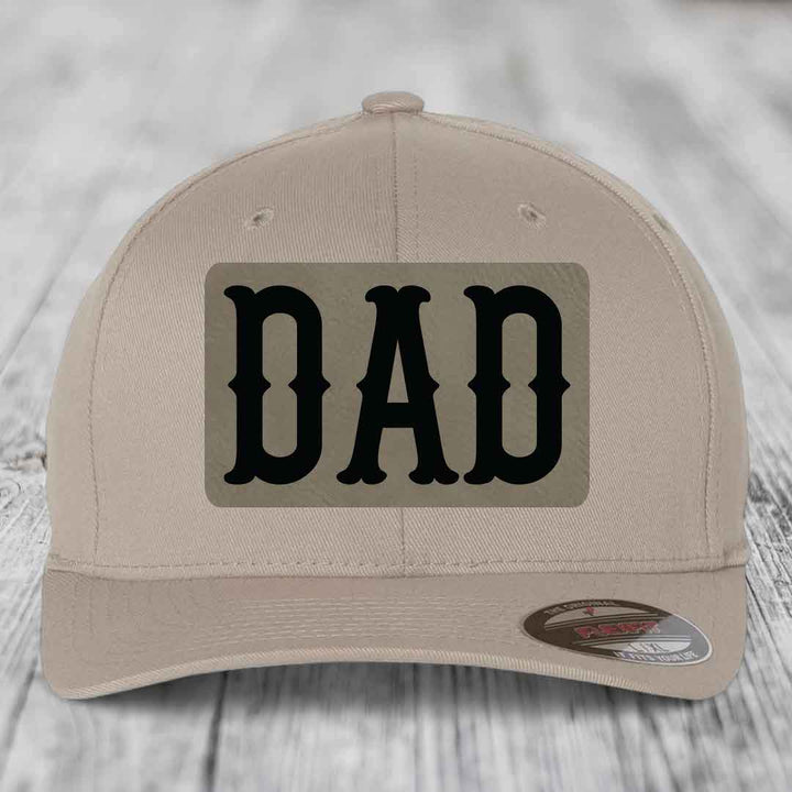 Beige dad hat with black &