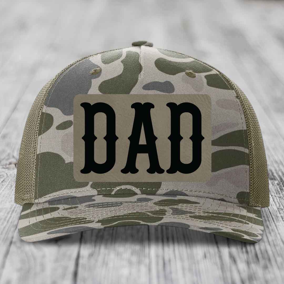 Camouflage trucker hat with &