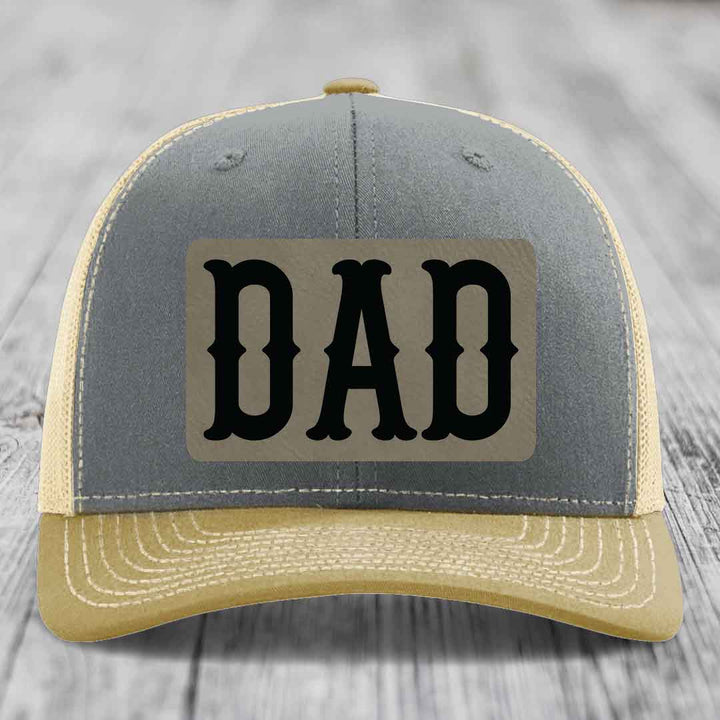Grey trucker hat with black &