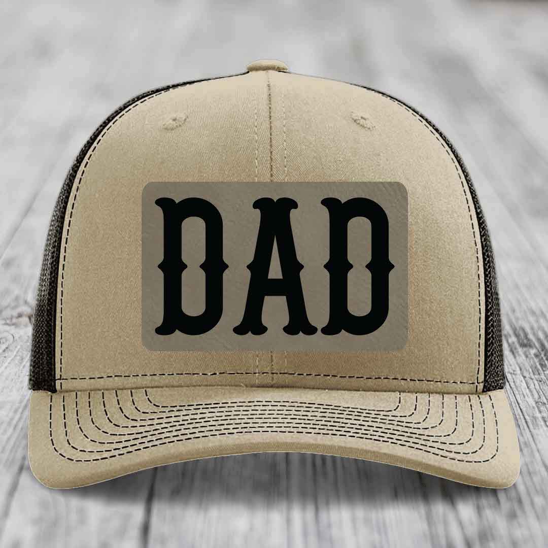 Beige trucker hat with black &