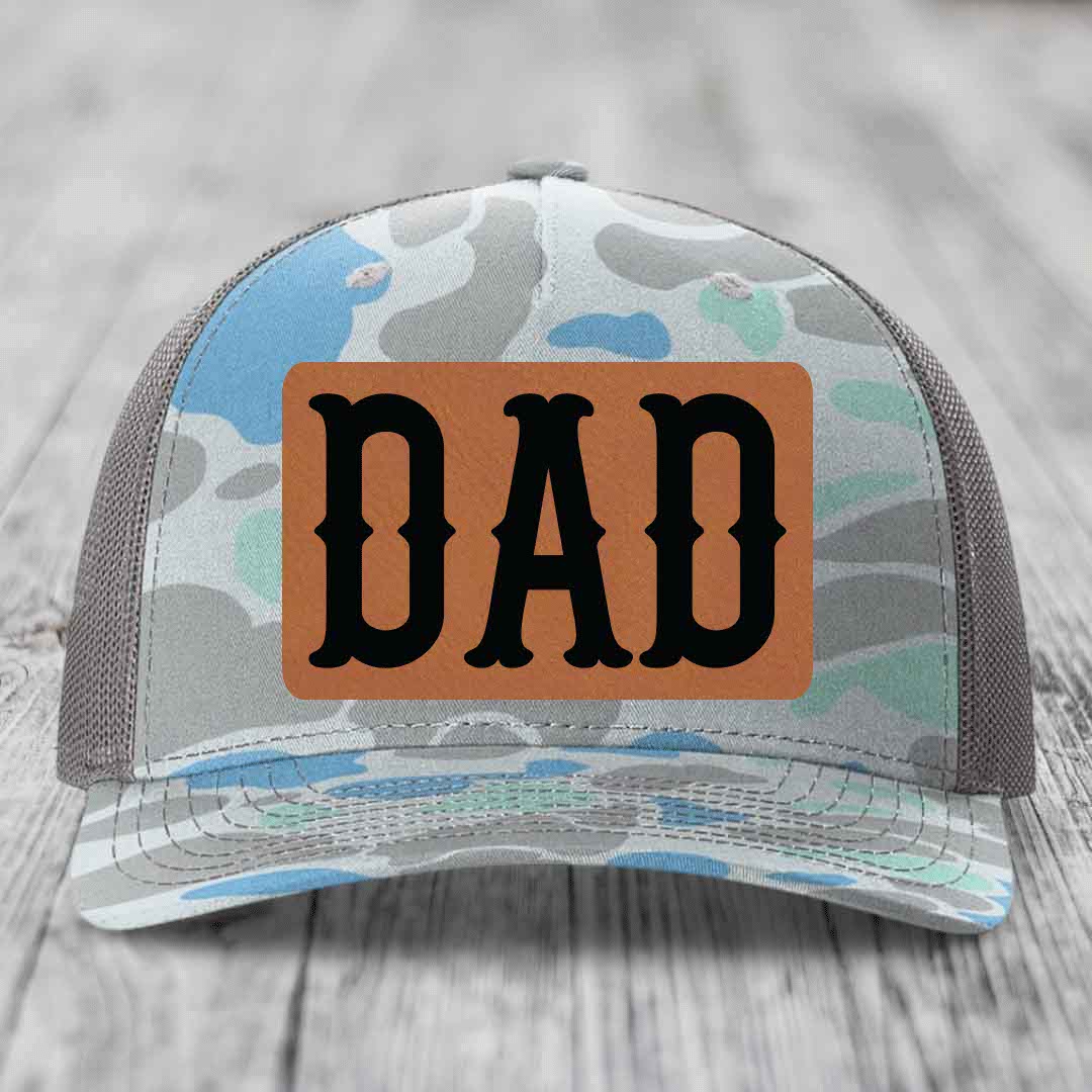 Camouflage trucker hat with &