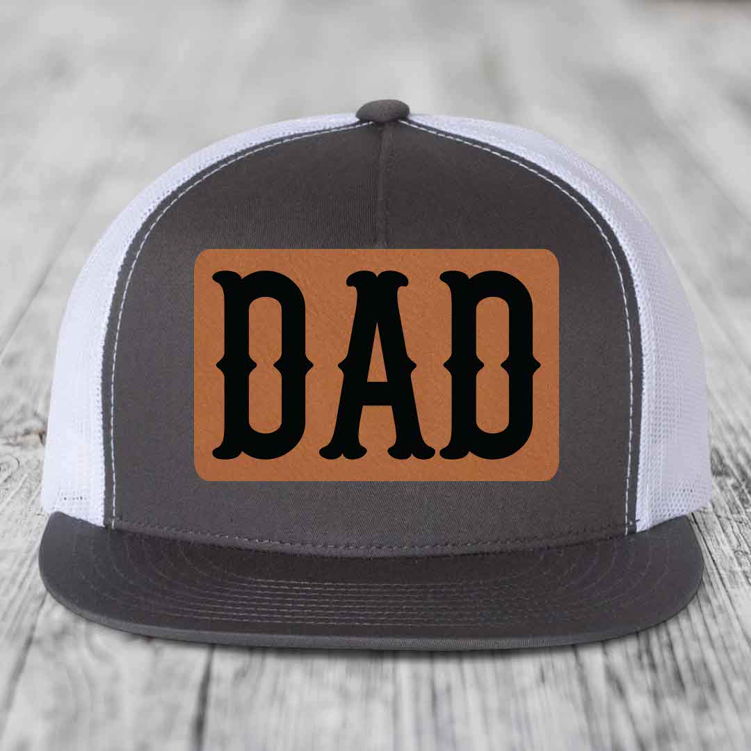 Black snapback trucker hat with &