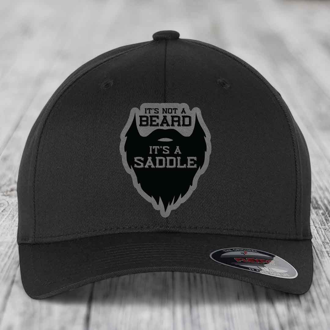 Black baseball cap with &
