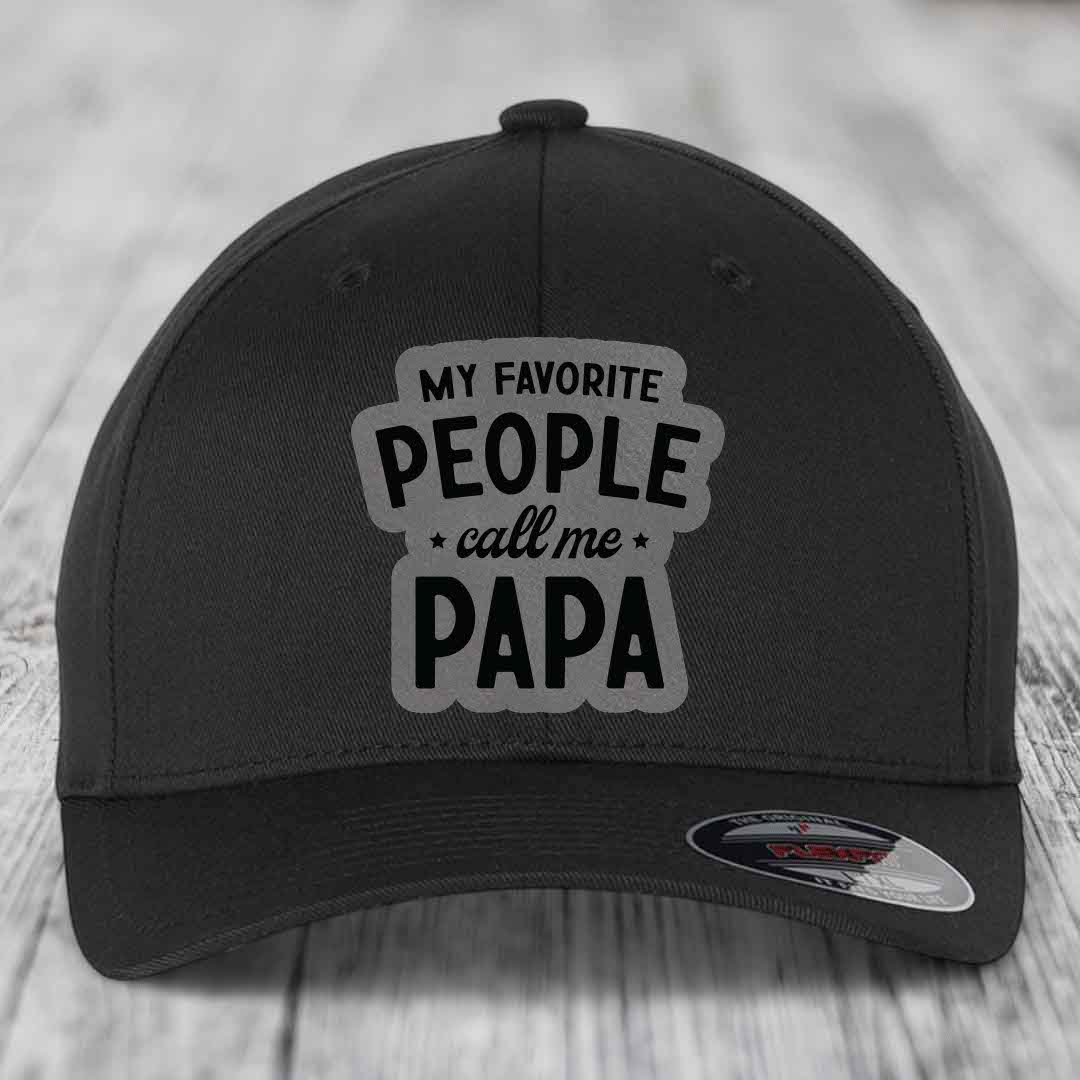 Black baseball cap with &