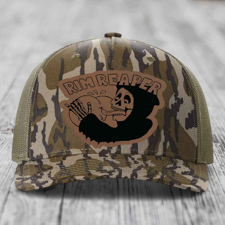 Camouflage trucker hat with &