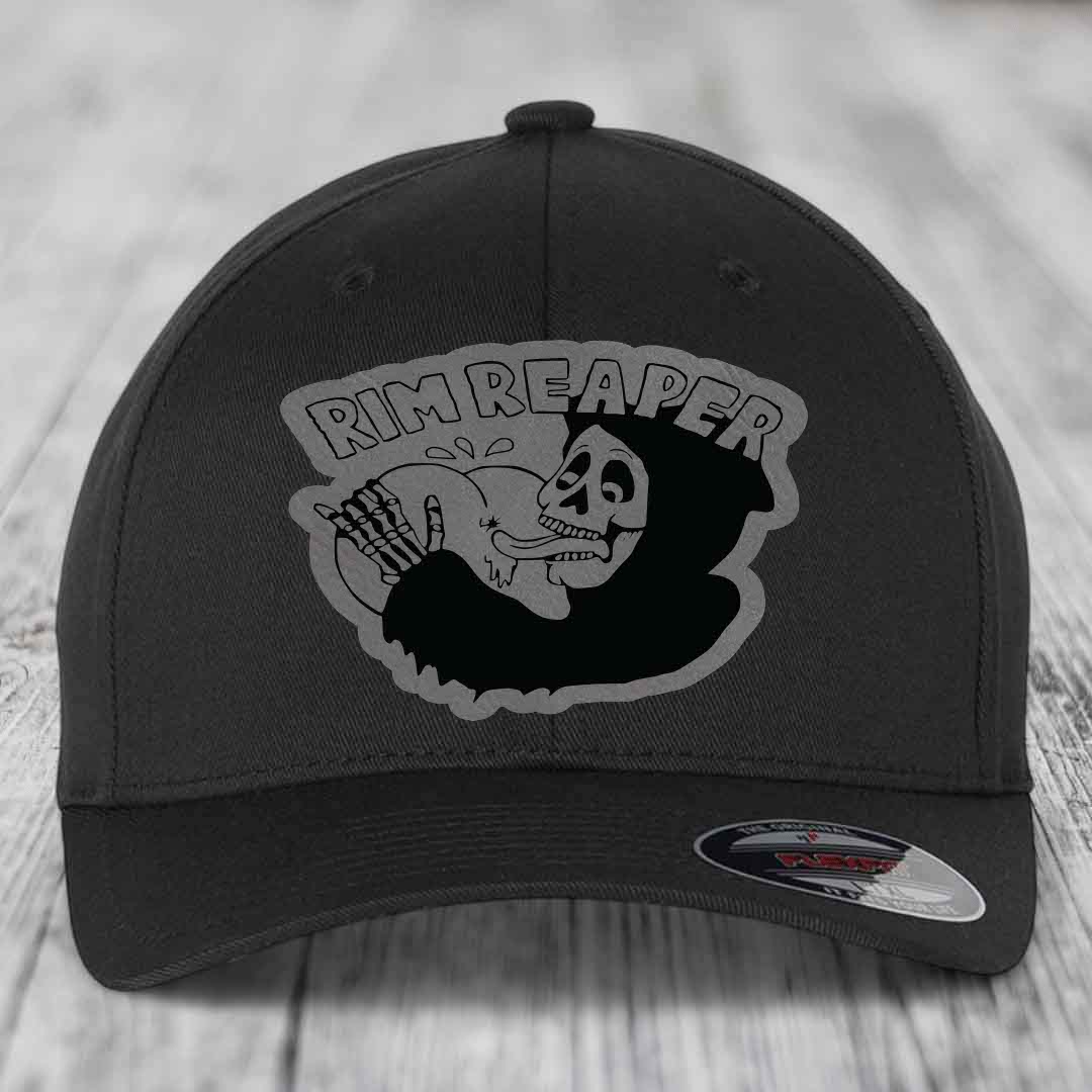 Black baseball cap with grey and black &
