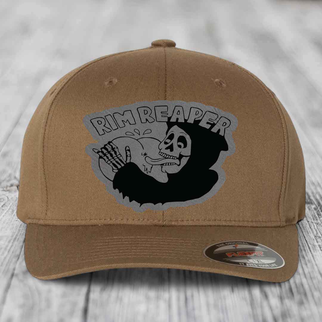Tan baseball cap with &