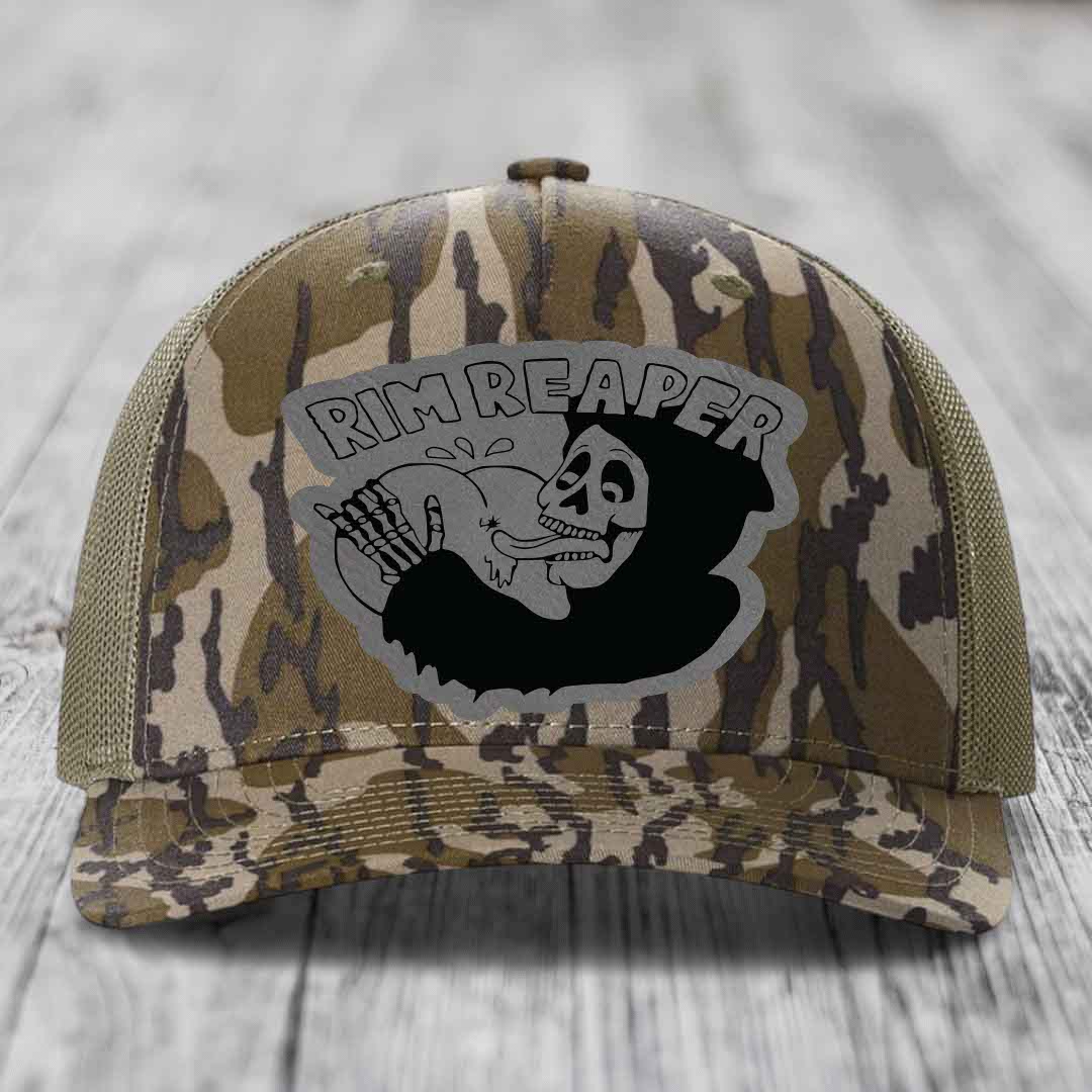 Camouflage trucker hat with &