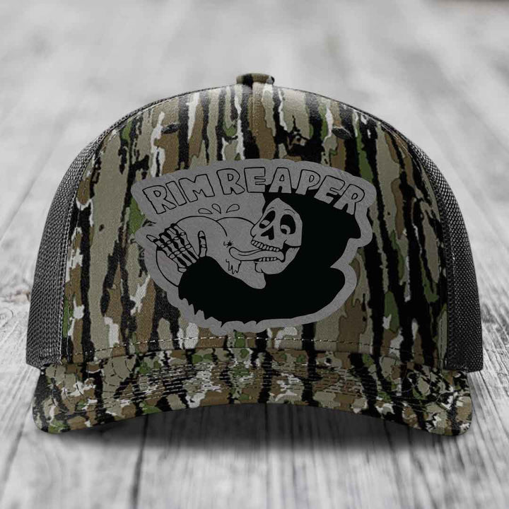 Camouflage trucker hat with grey &