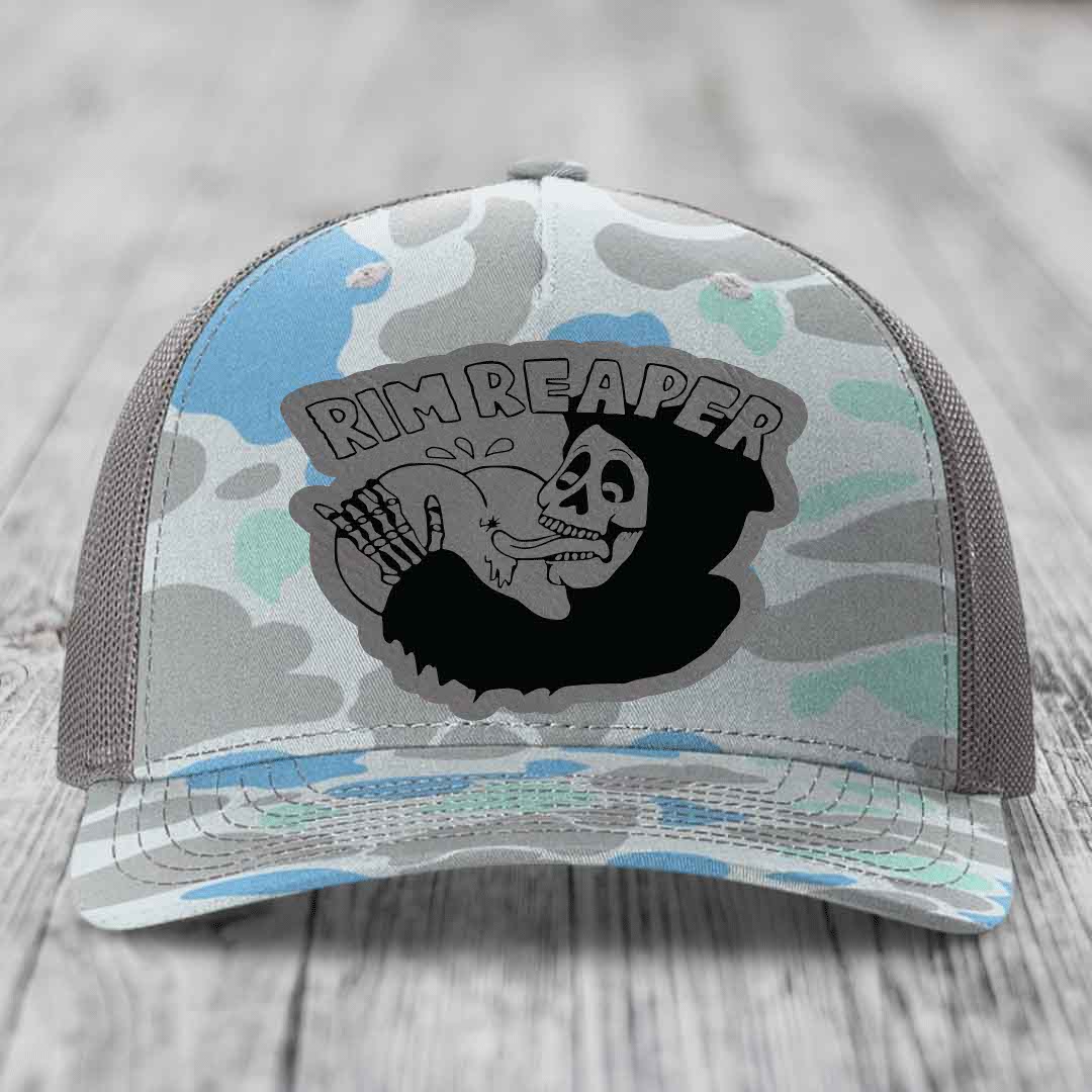 Camouflage trucker hat with &