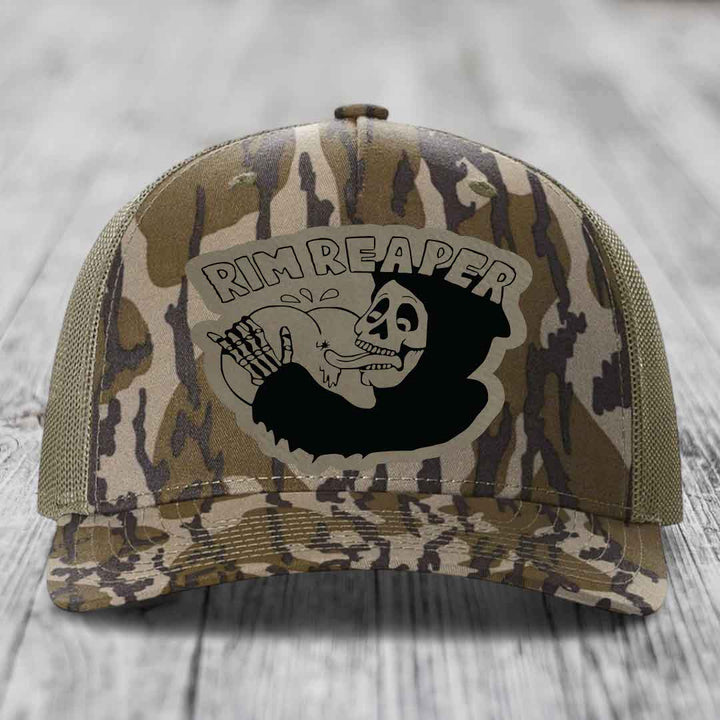 Camouflage trucker hat with &