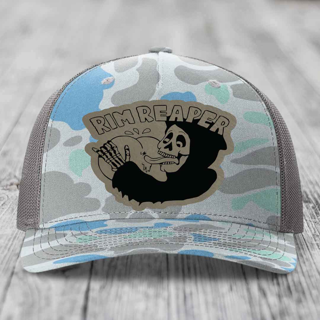Camouflage trucker hat with &