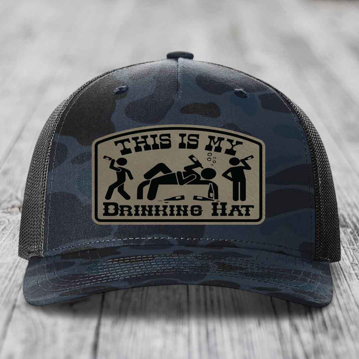 Camouflage trucker hat with &