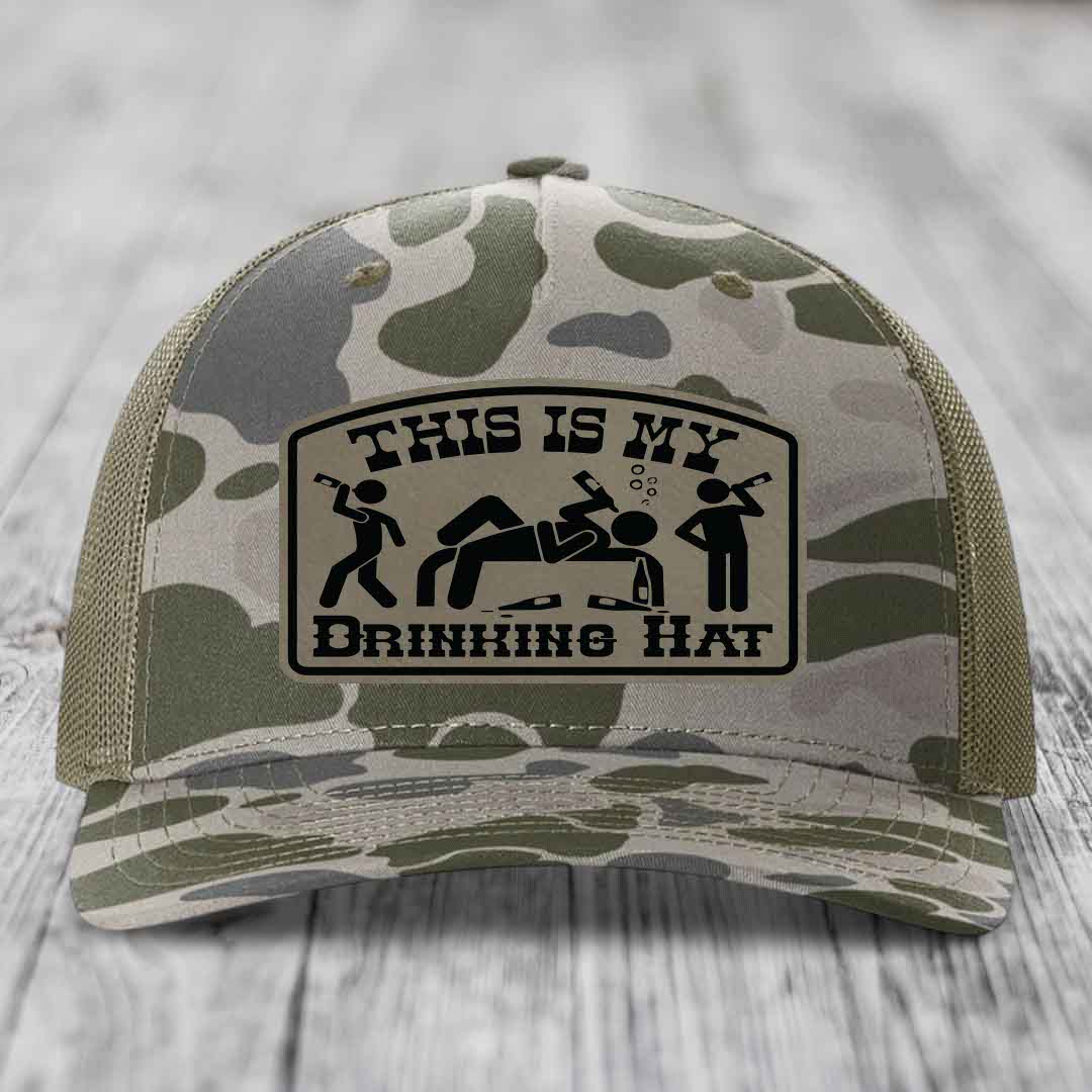 Camouflage trucker hat with &