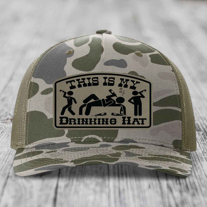 Camouflage trucker hat with &