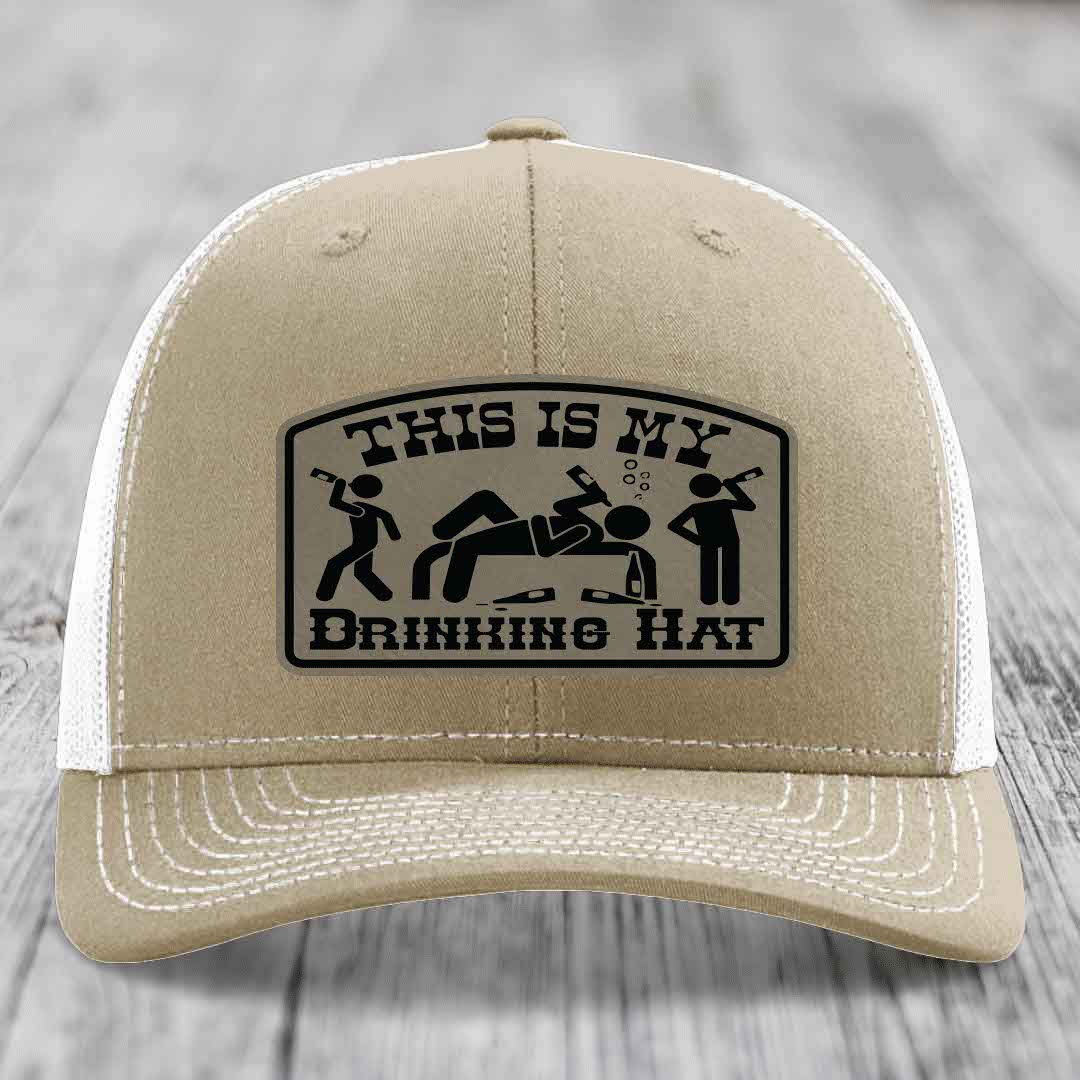 Tan trucker hat with black &