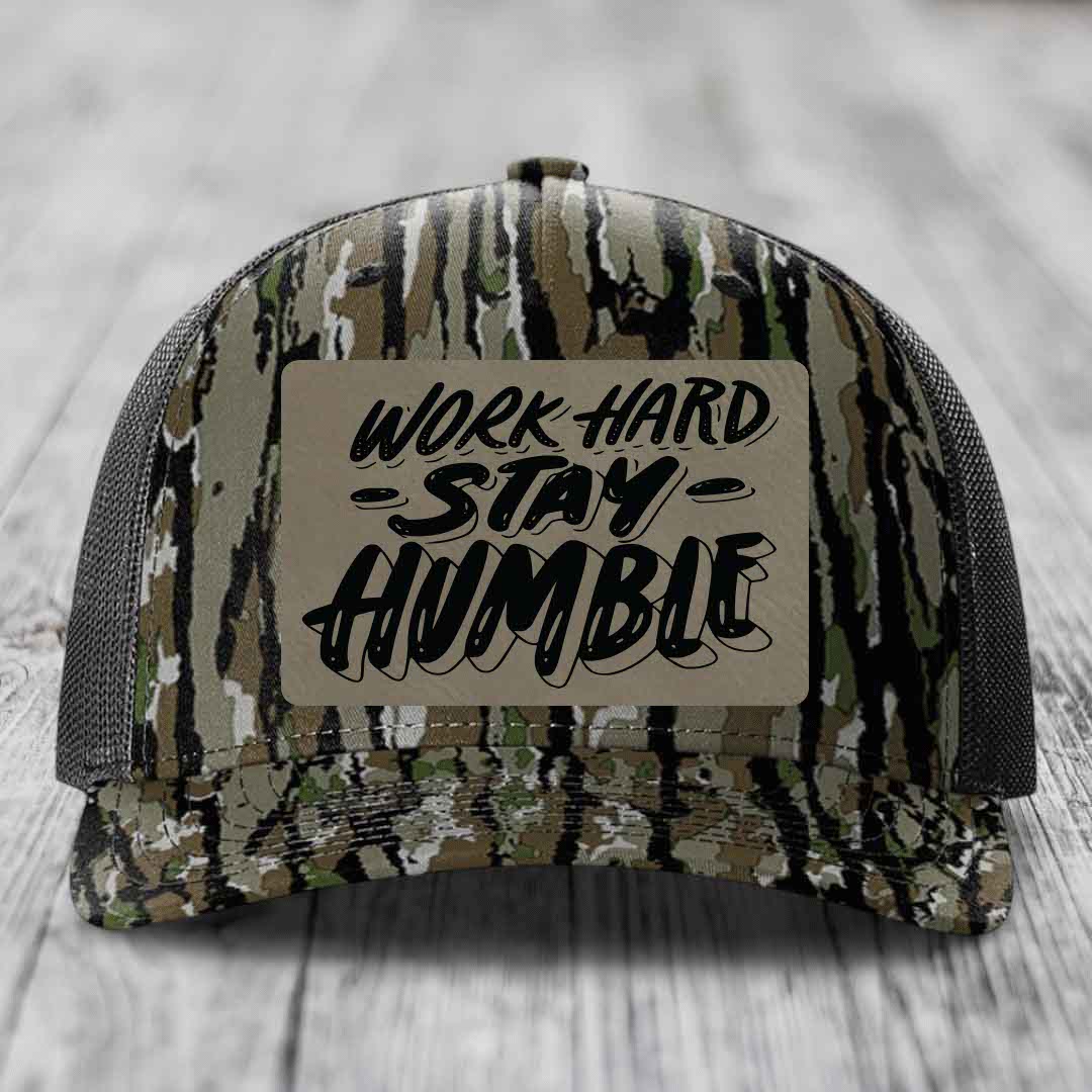 Camouflage trucker hat with &