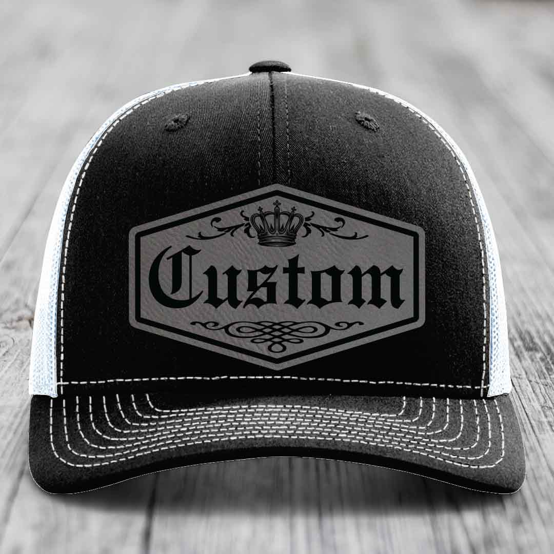 Alpha Royale Custom Name Leather Patch Hat - Richardson 112
