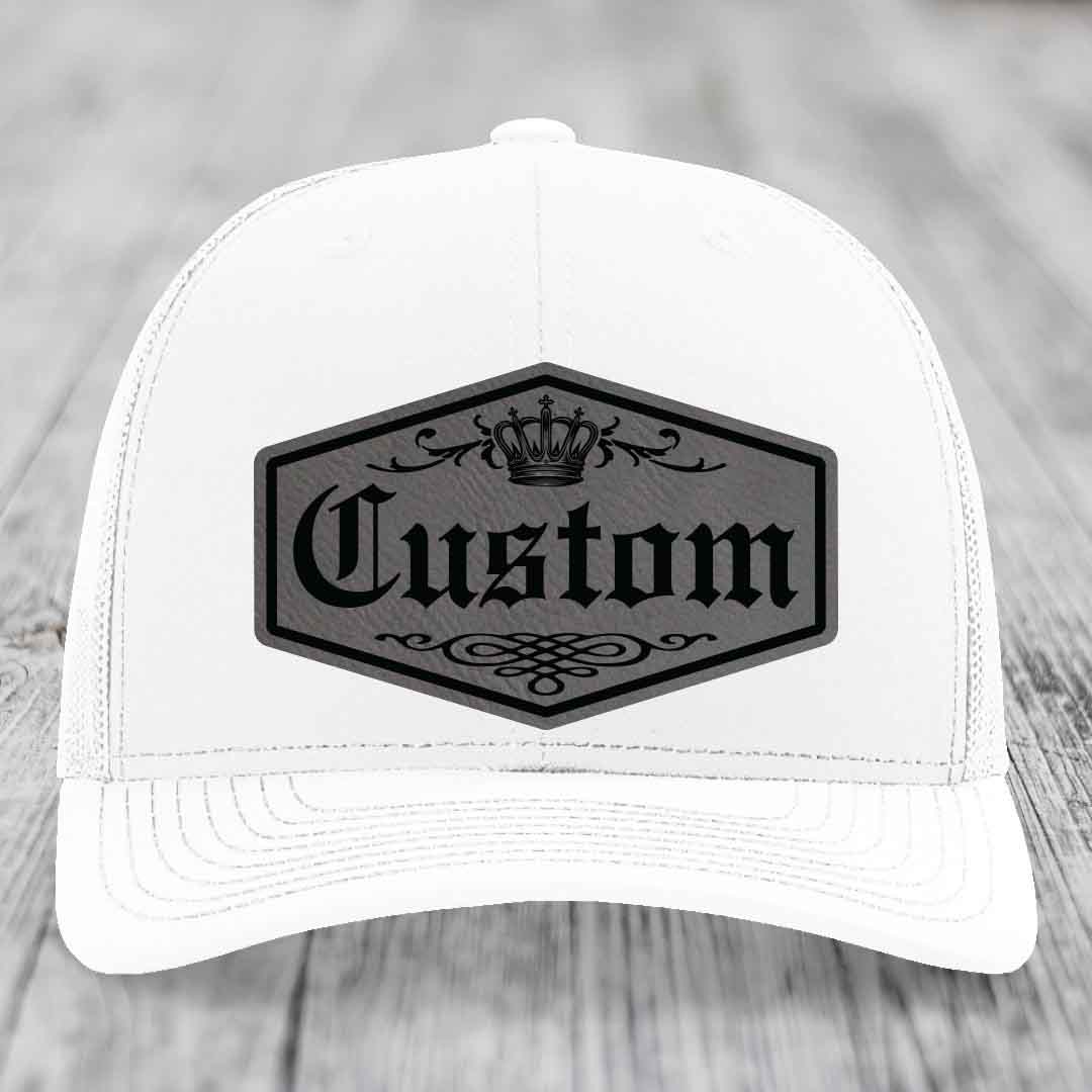 Alpha Royale Custom Name Leather Patch Hat - Richardson 112
