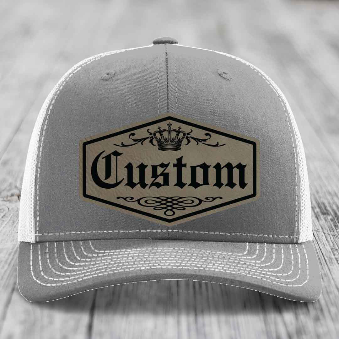 Alpha Royale Custom Name Leather Patch Hat - Richardson 112