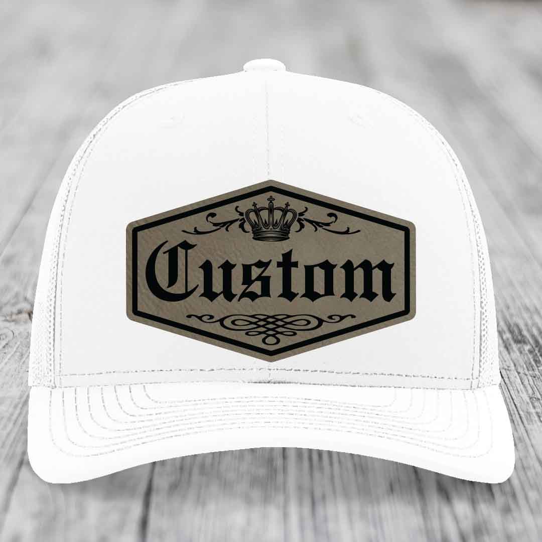 Alpha Royale Custom Name Leather Patch Hat - Richardson 112