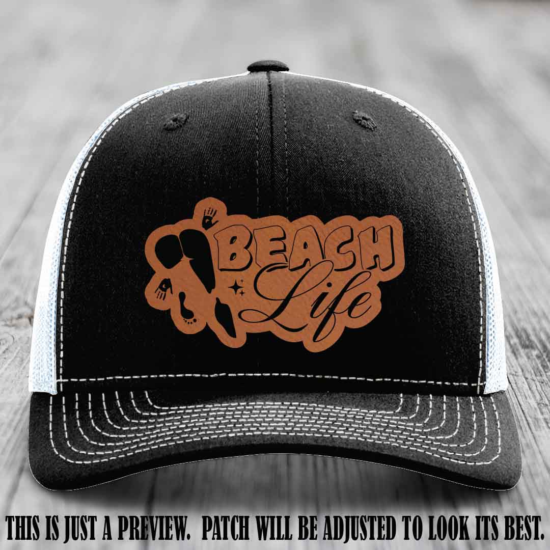 Beach Life 🏖️ design Rawhide to Black on Black to White Hat Richardson 112 hat