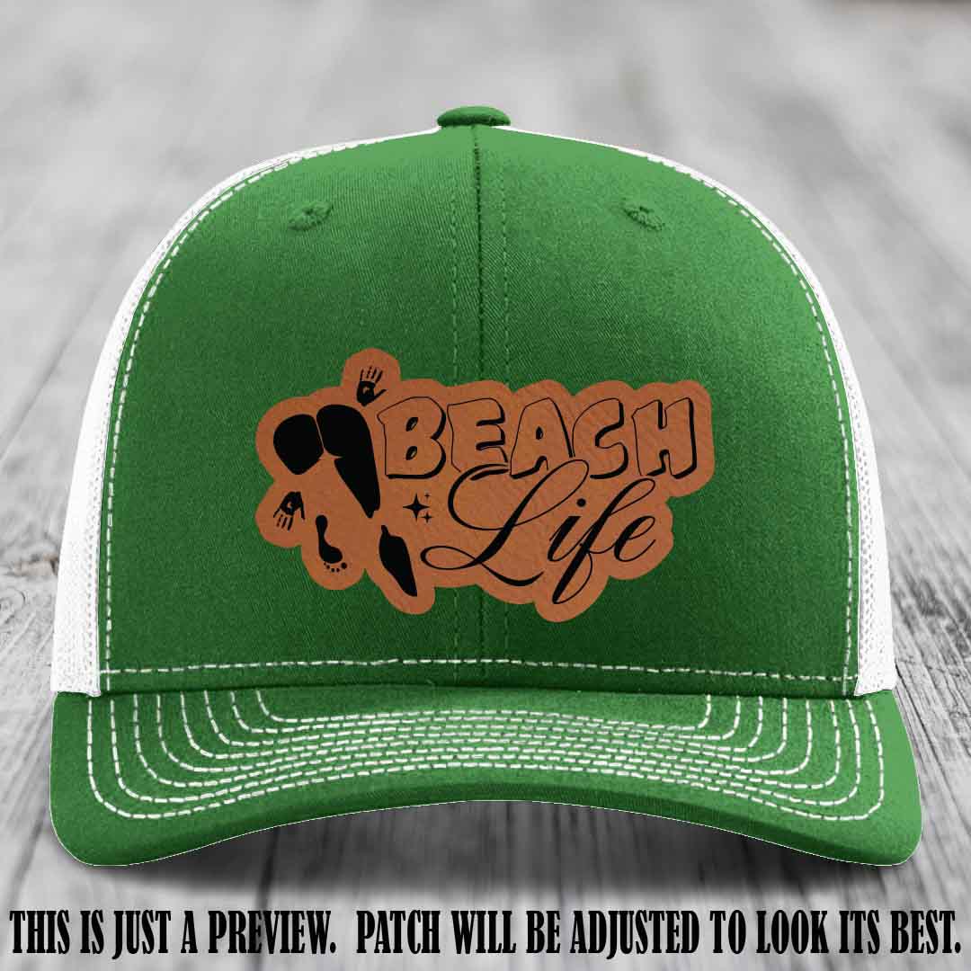 Beach Life 🏖️ design Rawhide to Black on Kelly to White Hat Richardson 112 hat